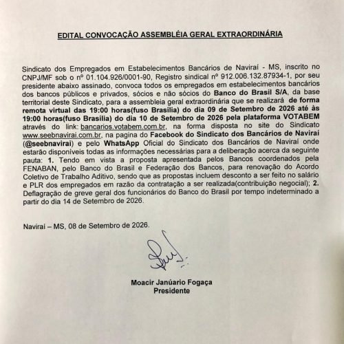 Assembleia Geral Extraordinária