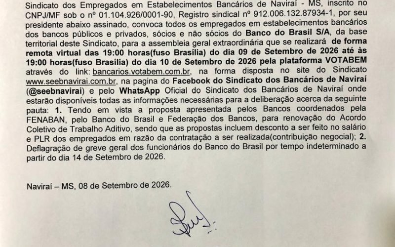 Assembleia Geral Extraordinária