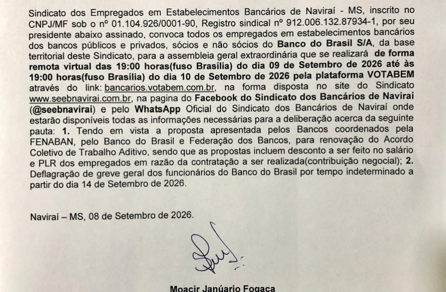 Assembleia Geral Extraordinária
