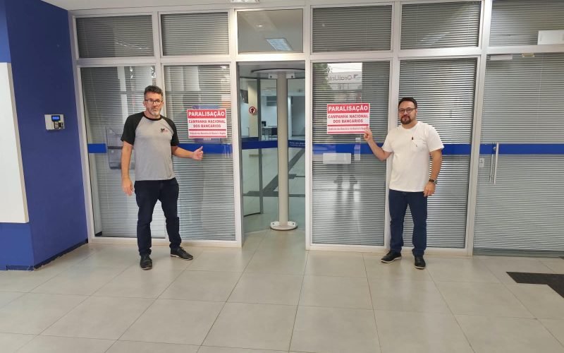 Bancários de Naviraí e região aderem em massa à paralisação nacional de 20 de agosto