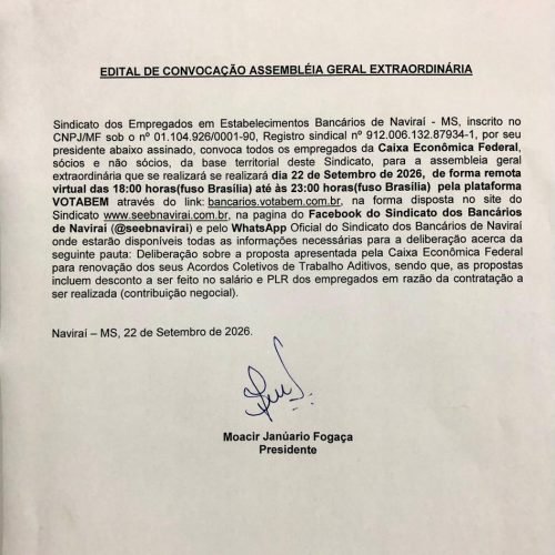 Assembleia Geral Extraordinária