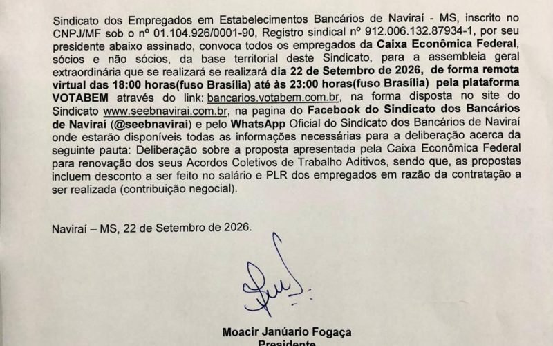 Assembleia Geral Extraordinária