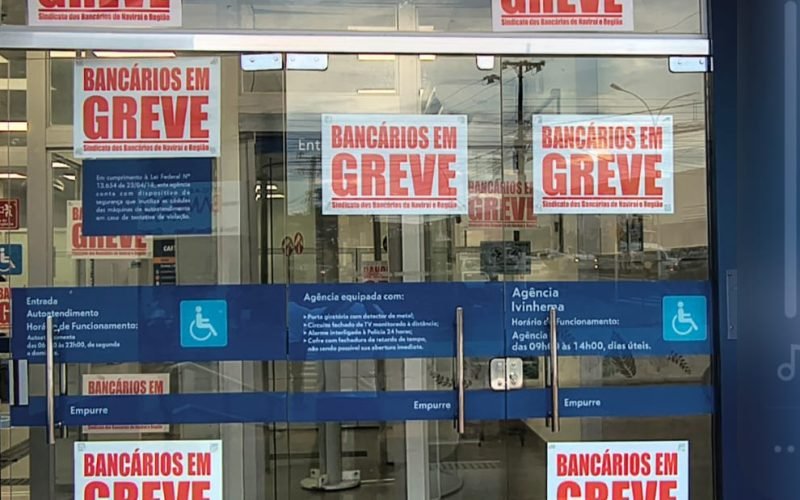 Caixa: Empregados de Naviraí, Nova Andradina, Ivinhema e Mundo Novo mantêm paralisação por tempo indeterminado e engrossam mobilização nacional